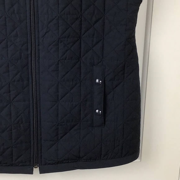 Talbots Plus Navy Quilted Vest Zip Close Jacket - Picture 2 of 8